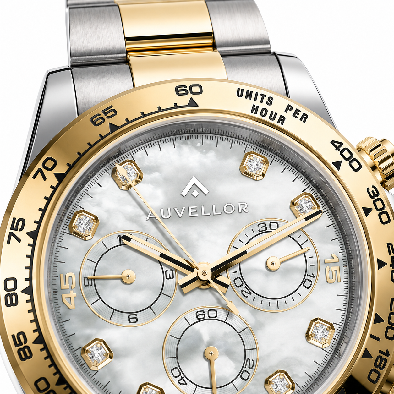 Auvellor Lustraven – Pearlescent White Dial