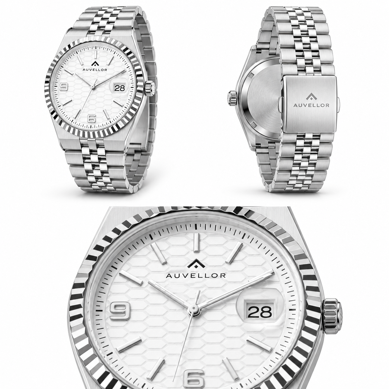 Auvellor Serevon – White Textured Dial