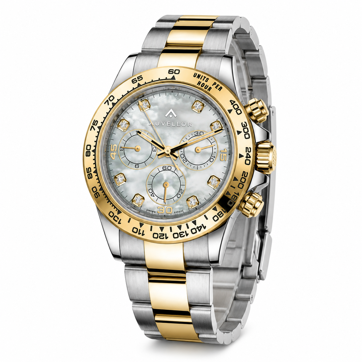 Auvellor Lustraven – Pearlescent White Dial