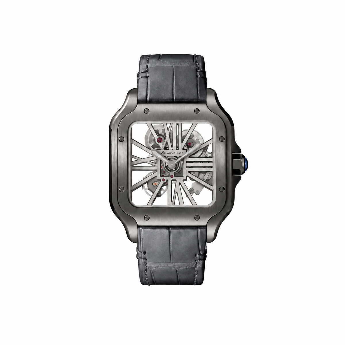 Auvellor Kaelthor Openwork – Black — front view on white background