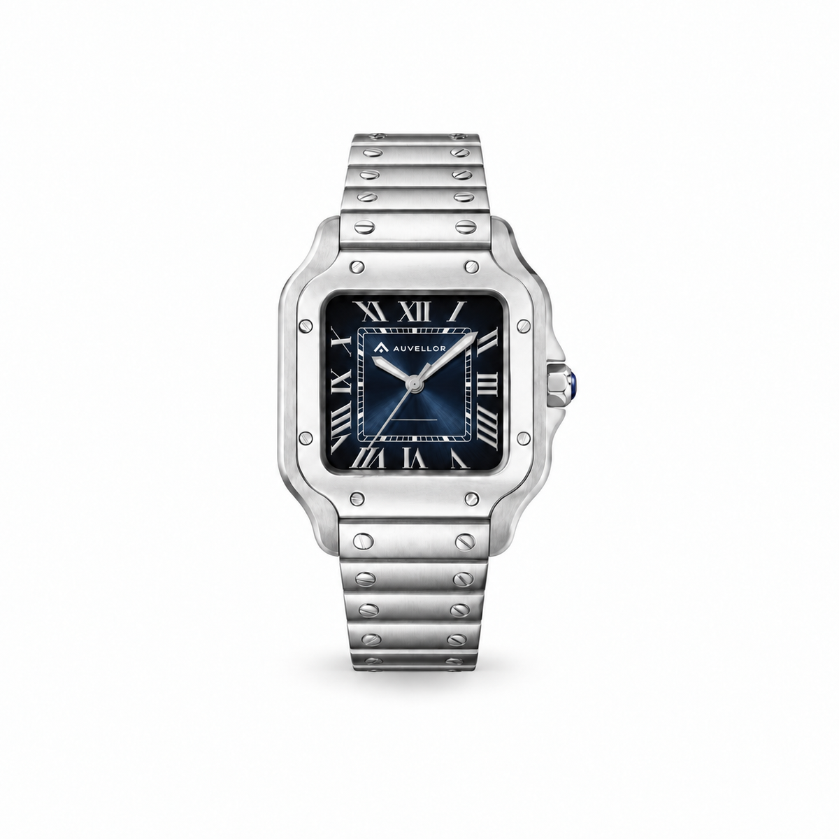Auvellor Elarion – Gradient Blue Dial — front view on white background