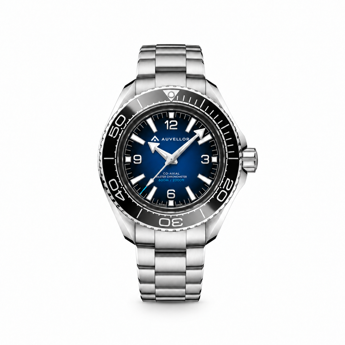 Auvellor Pelagorn – Blue Dial — front view on white background